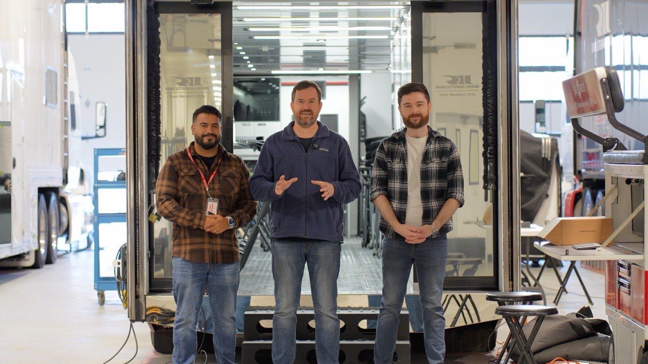 The Crosstalk team on-site at a Rahal Letterman Lanigan deployment