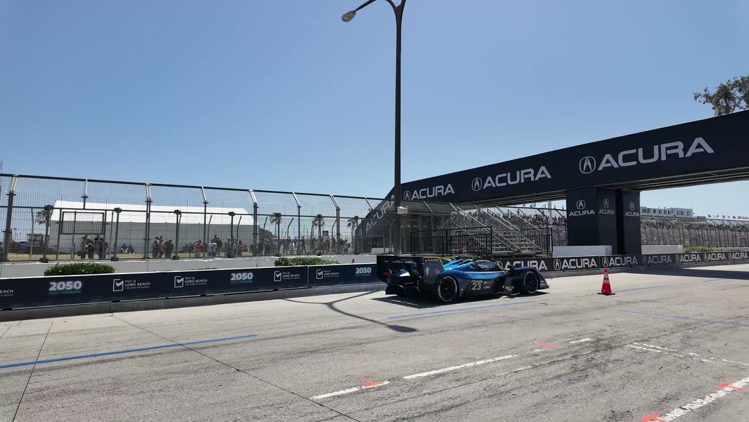 IndyCar on the Long Beach Grand Prix straight