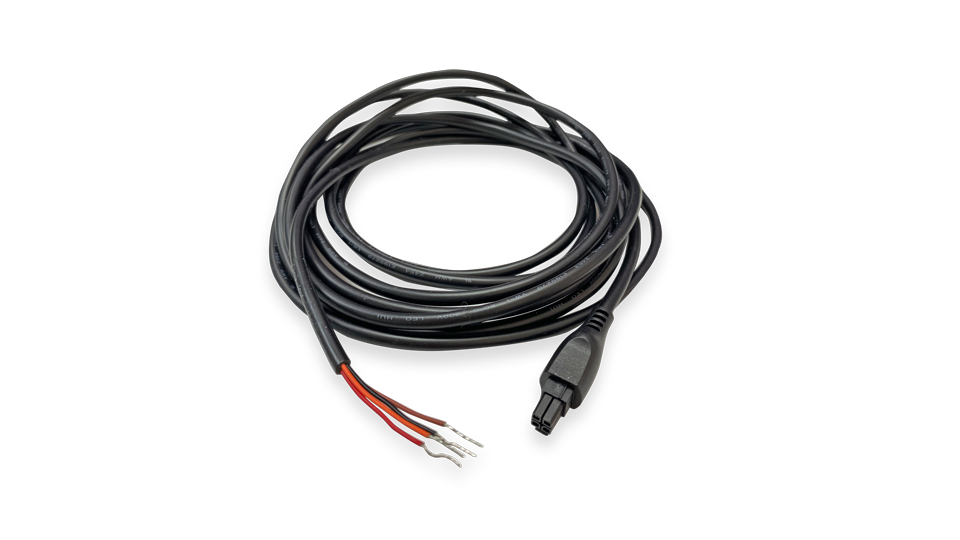 Peplink ACW-634 10ft DC power cable with 4-pin Molex Micro-Fit connector and bare direct-wire leads for ignition sense